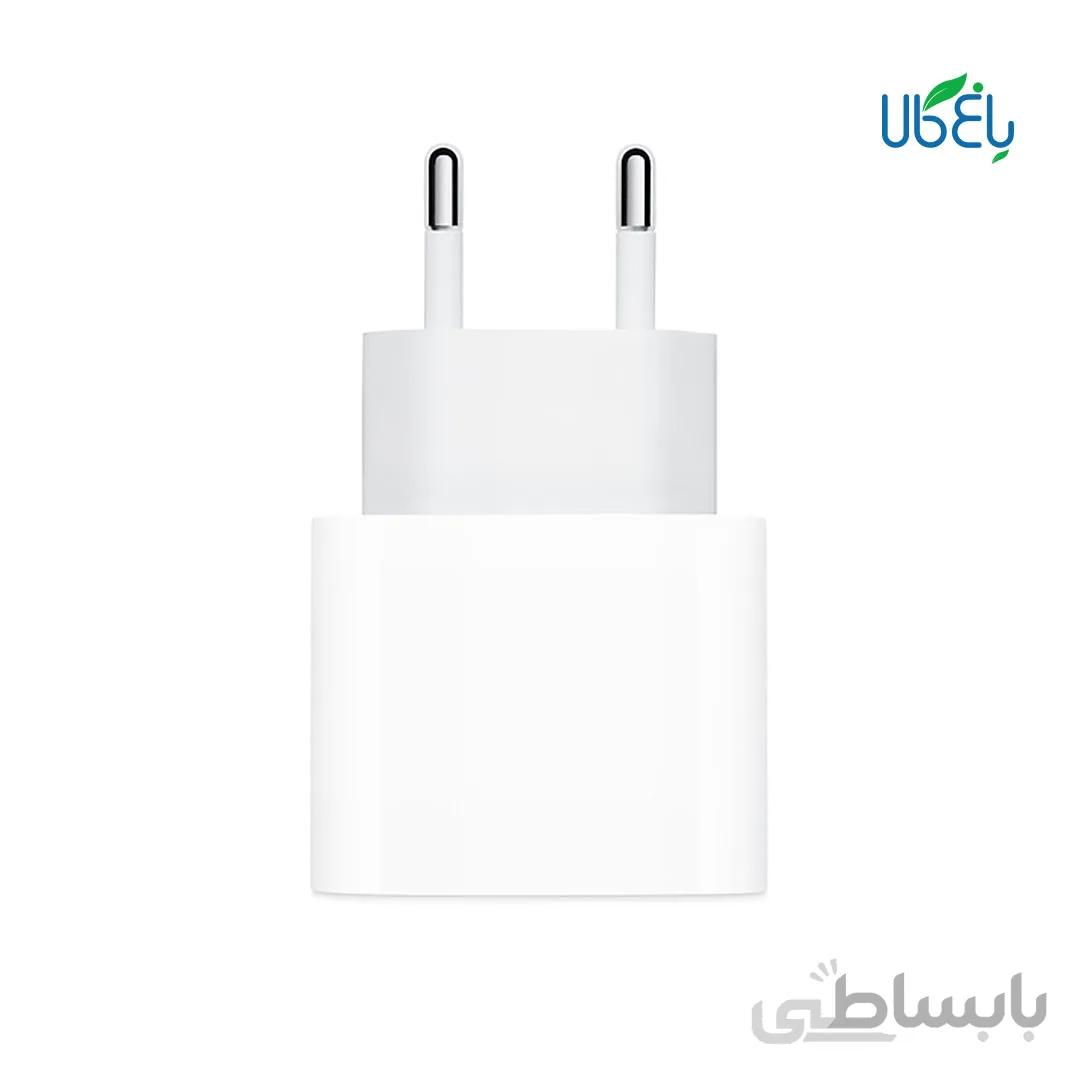 آداپتور فست شارژ اپل ۱۸ وات مدل A1692 با خروجی USB type-C ا Model A1692 Apple 18W USB type-C Power Adapter
