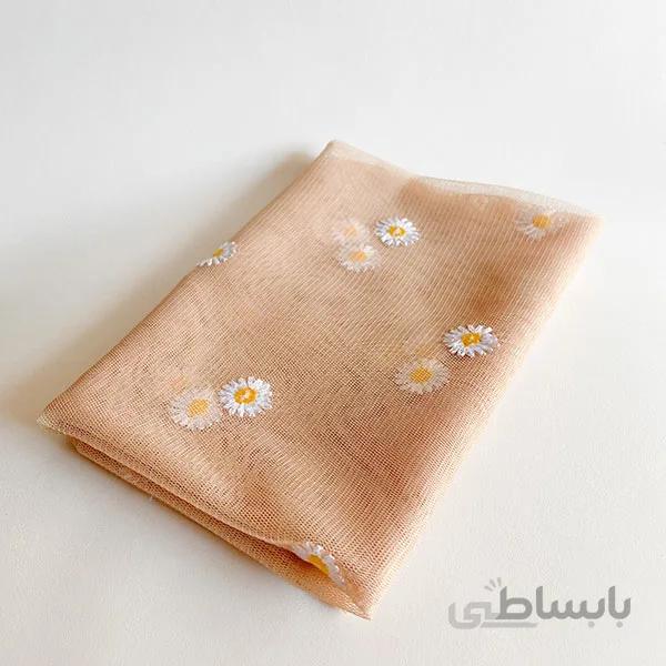 روسری توری بابونه نباتی