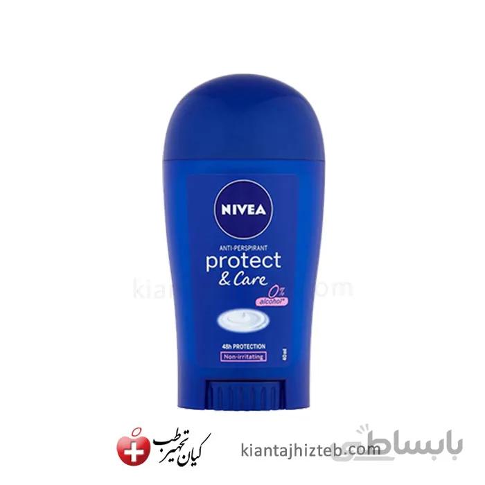 استیک صابونی ضد تعریق NIVEA مدل protect & care حجم 40 میل