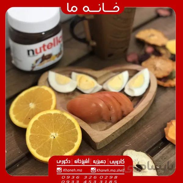 ظروف بامبو طرح بشقاب قلب