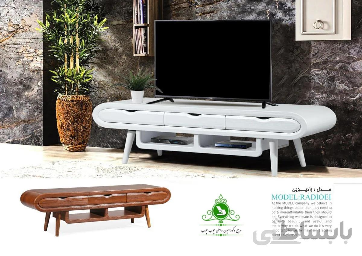 میز تلویزیون رادیویی سه کشو
