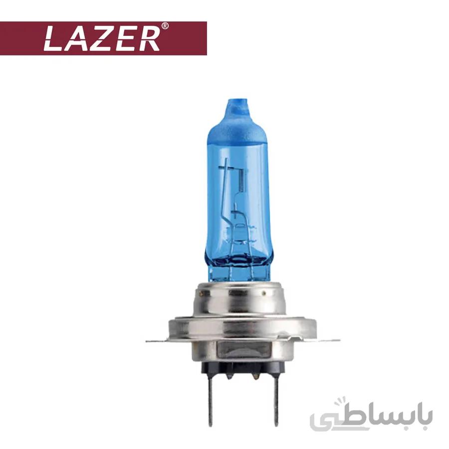 لامپ هالوژن گازی پایه H7 یخی لیزر – Lazer