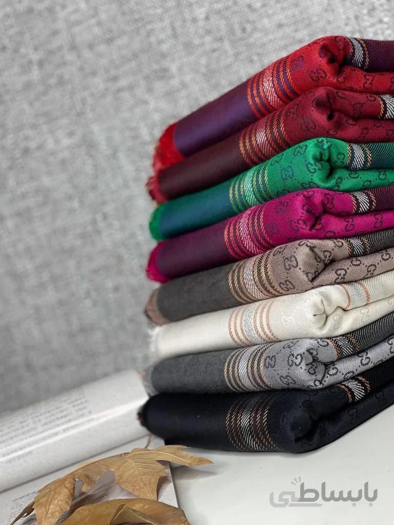 روسری پاییزه کشمیر طرح گوچی کد 3921555