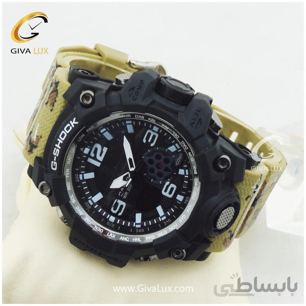 ساعت مچی اسپرت کاسیو جیشاک G-shock دو زمانه