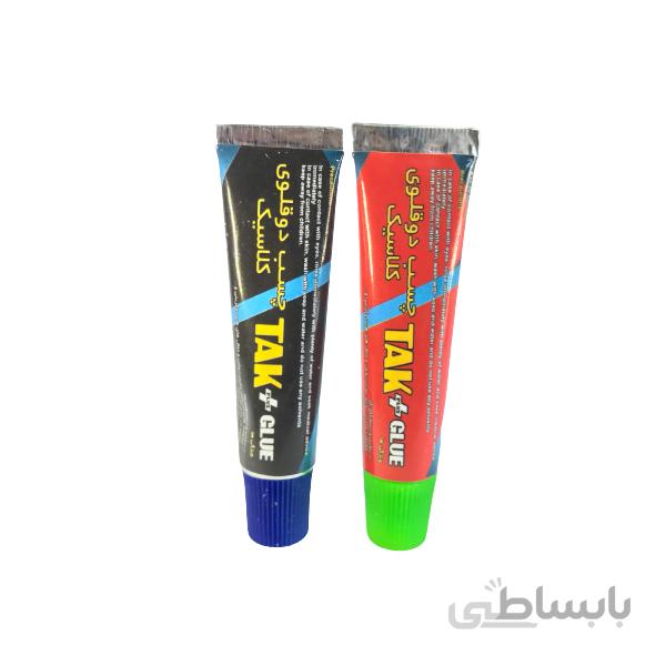 چسب دو قلوی شفاف معمولی و خانگی تک مدل ۱۴ گرمی