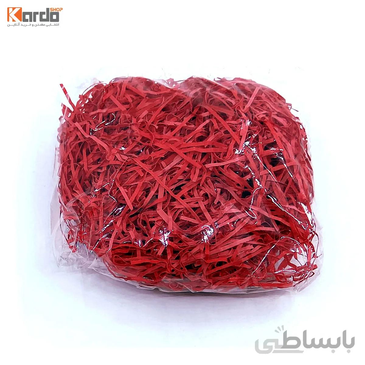 پوشال کاغذی تزئین کادو (قرمز)