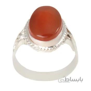 انگشتر نقره مردانه مدل سنگ عقیق یمن کد am_1905