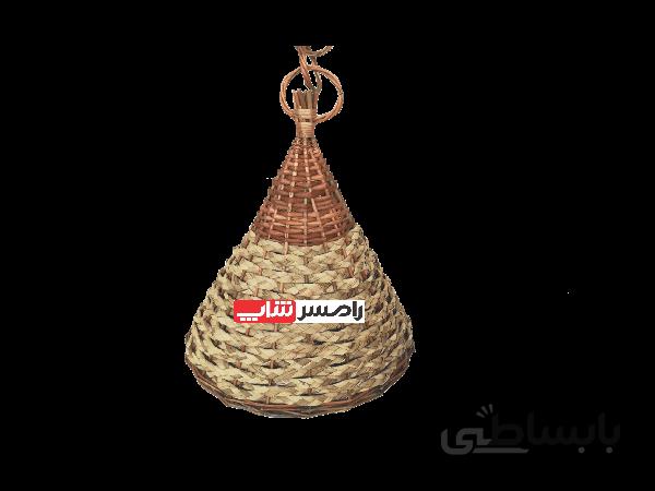 لوستر چوب و حصیر کد 1101764