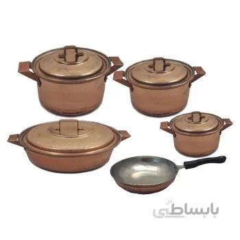 سرویس قابلمه راسته 9 پارچه مسی توت کالا tootkala 1375