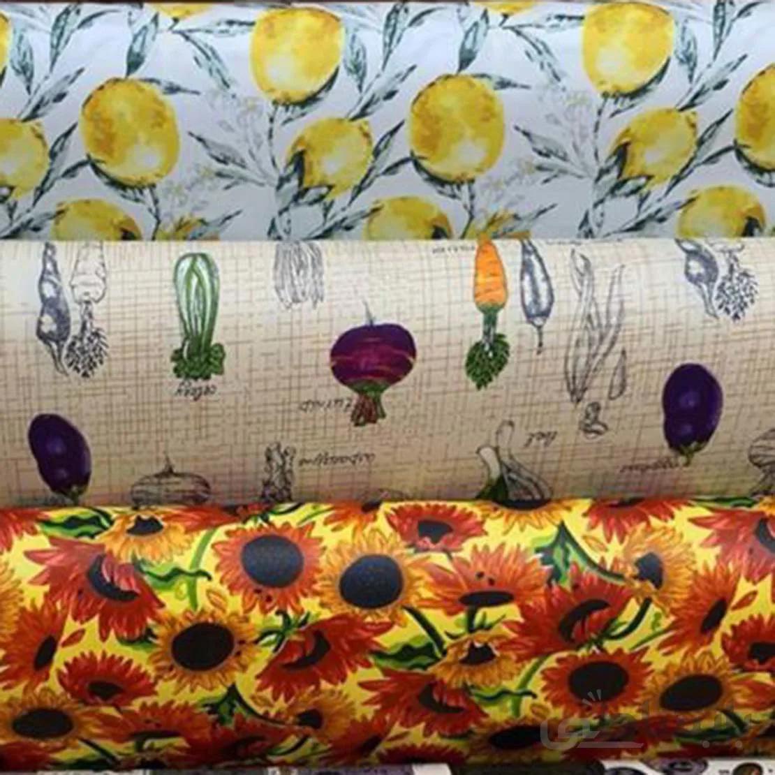 رومیزی سفره ای چاپی رزین تاژ طرح تربچه