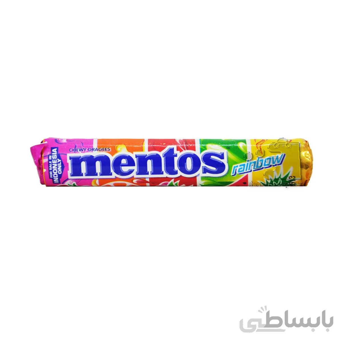 دراژه میوه ای رینبو ( هفت طعم ) ۳۷ گرم منتوس – mentos