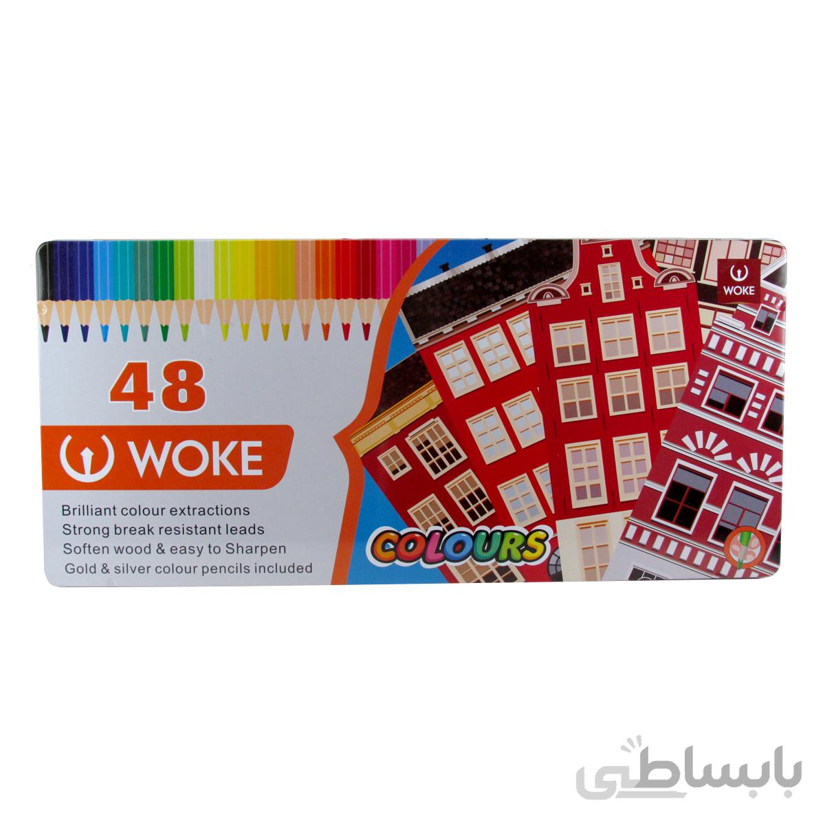 مداد رنگی ووک 48 رنگ جعبه فلز