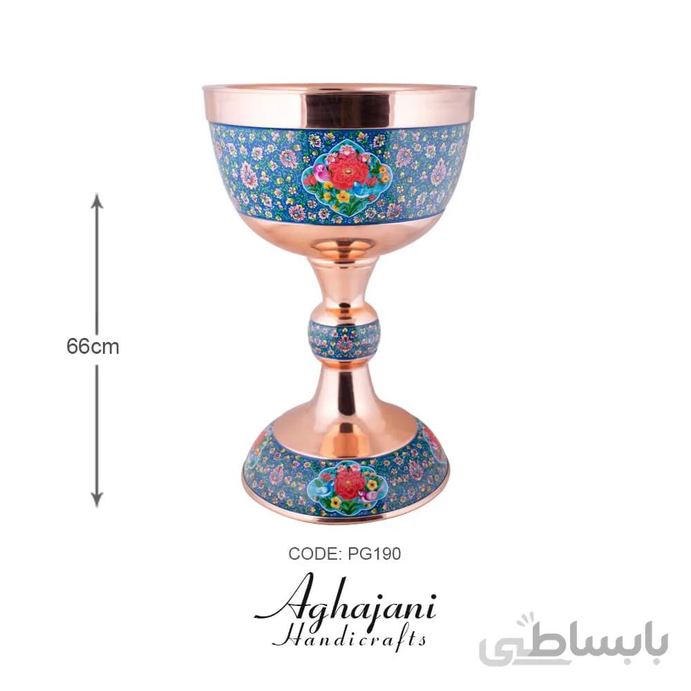 سنگاب 60 مس و پرداز (گل و مرغ) برند آقاجانی