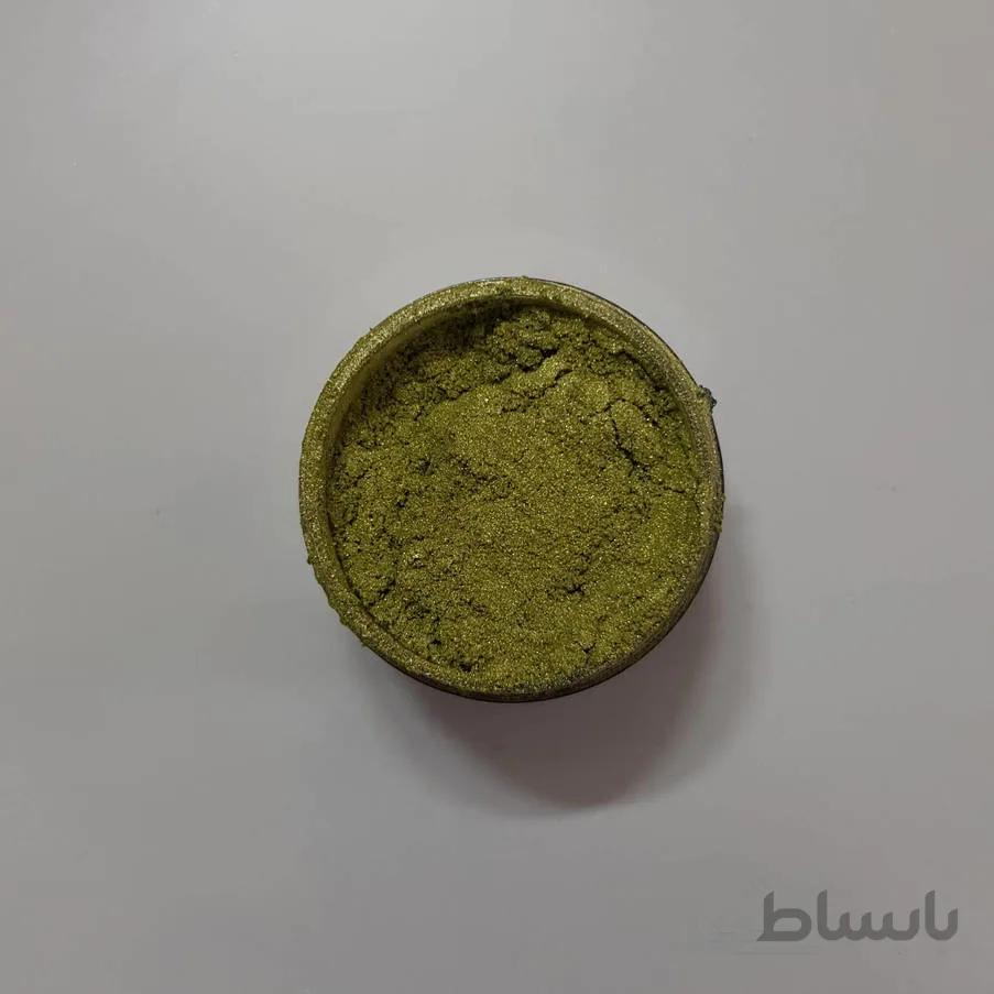 رنگ پودری صدفی سبز پسته ای