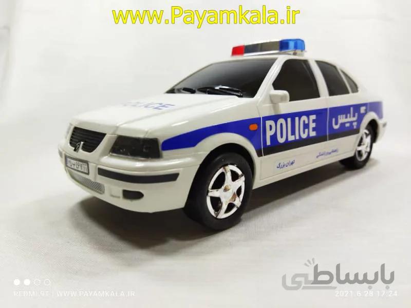 ماشین پلاستیکی سمند پلیس درج (467) سفید