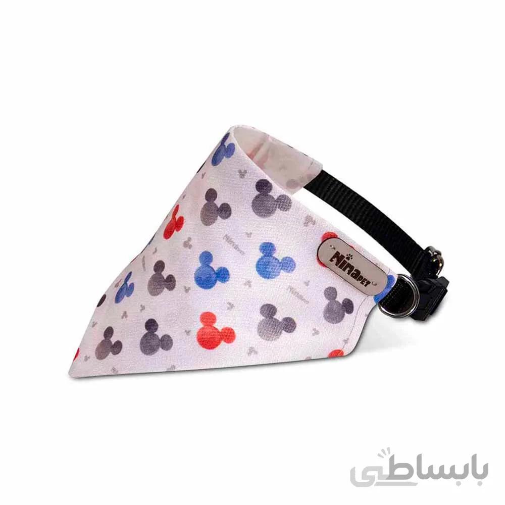 قلاده دستمال گردن گربه نیناپت مدل میکی موس ا Ninapet Collar & Scarf For Cats Micky Mouse Model