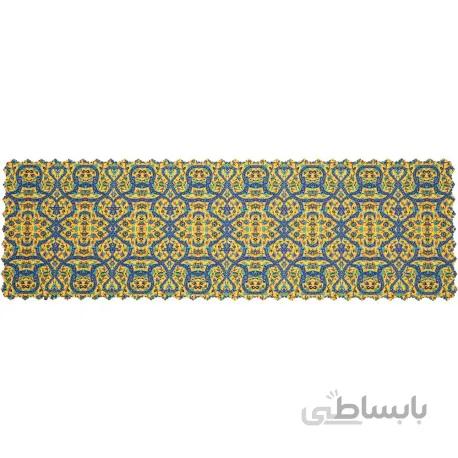 رانر فرش کاشی زرد