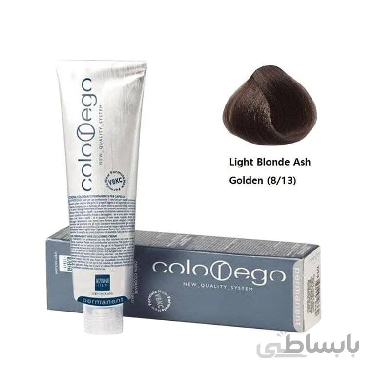 رنگ موی التراگو مدل Colorego کد 8 13 بلوند روشن دودی طلای