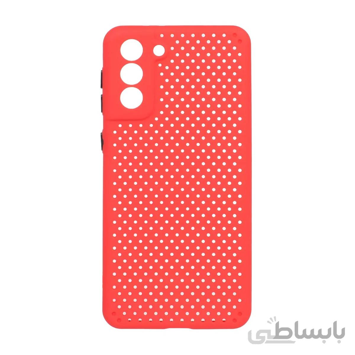 قاب توری محافظ لنزدار Samsung S21 Plus - قرمز - CH