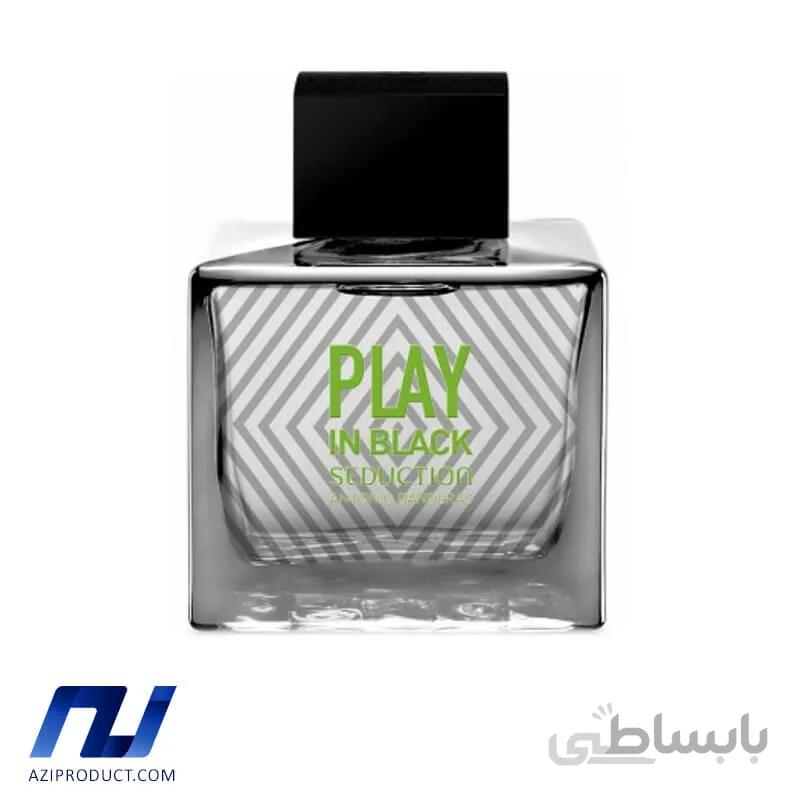 ادو تویلت مردانه انتونیو باندراس مدل Play In Black Seduction حجم 100 میل