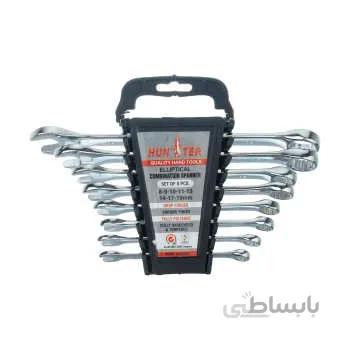 مجموعه 8 عددی اچار یک سر تخت یک سر رینگی هانتر