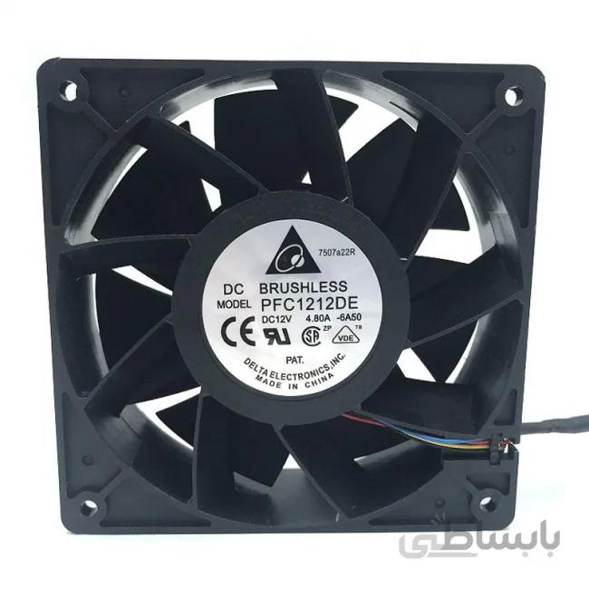 فن 12 ولت 12x12x3.8 سانتی متر 4.8 آمپر مناسب برای ماینر