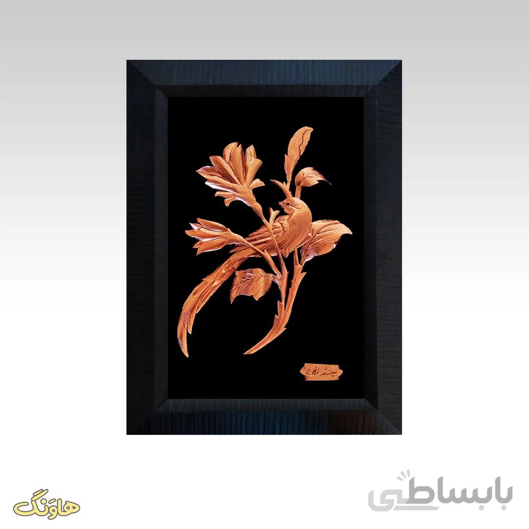 تابلو معرق گنجشک دم دراز C04