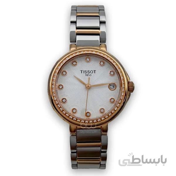 ساعت مچی زنانه نگین دار تیسوت / TISSOT