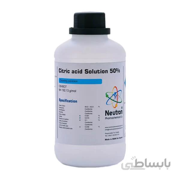 قیمت فروش اسید سیتریک آزمایشگاهی 50 درصد