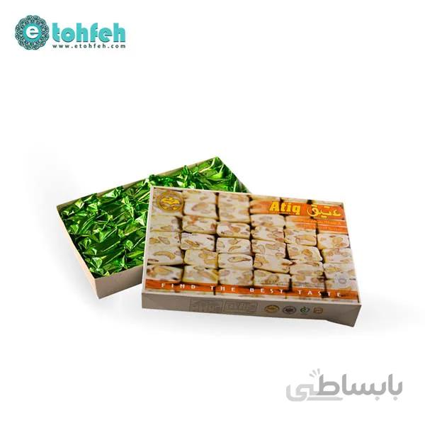 گز لقمه ای ۲۸%بادام ۴۵۰ گرمی