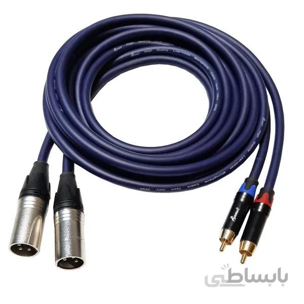کابل اسپیکر ارسی ای به کنون نر3 متری 3050 ASGroup ا ASGrouo 3050
