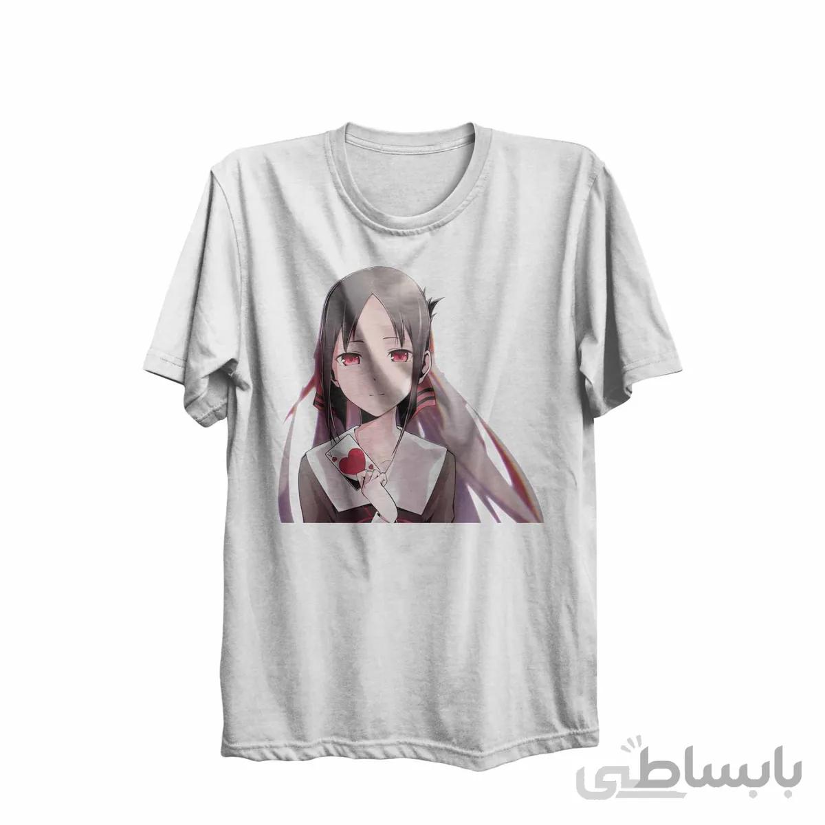 تیشرت یقه گرد سفید طرح انیمه کاگویا ساما: عشق جنگ است Kaguya-Sama: Love Is War کد KCT10457 کد 285196
