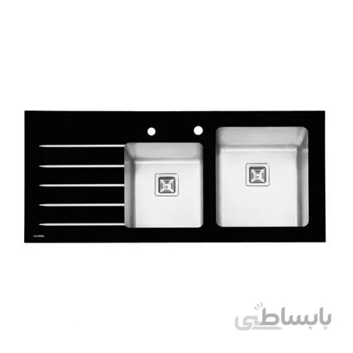سینک ظرفشویی شیشه ایی ایلیا استیل 8031