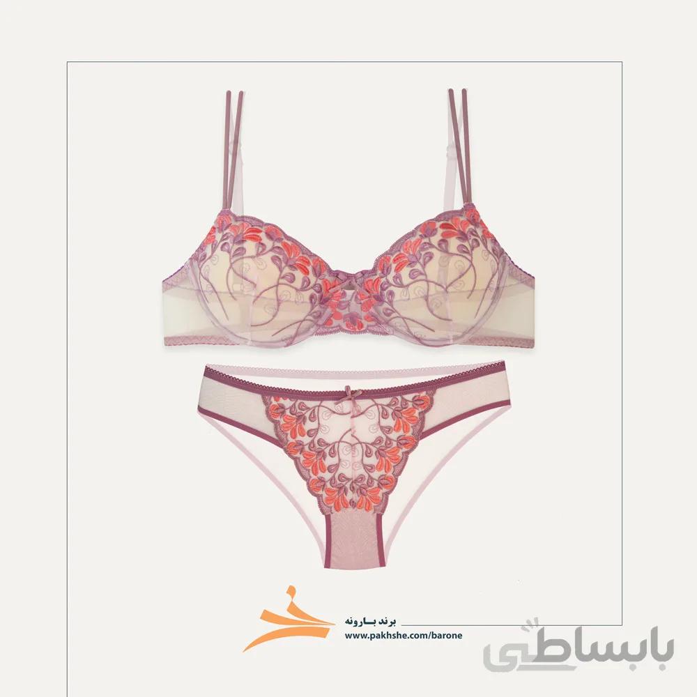 ست فانتزی فنردار بنفش رنگ برند بارون کد 33501