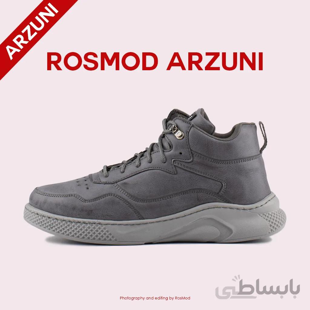 کتانی راحتی ساقدار مردانه طوسی