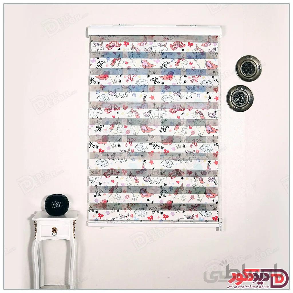 پرده زبرا چاپی کودک کد H-165
