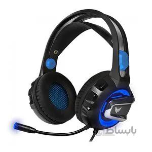 هدست مخصوص بازی کرون مدل Crown CMGH-3001 ا Crown Gaming Headset Blue backlight CMGH-3001