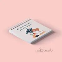 دفتر یادداشت سیمی مربع Yoga
