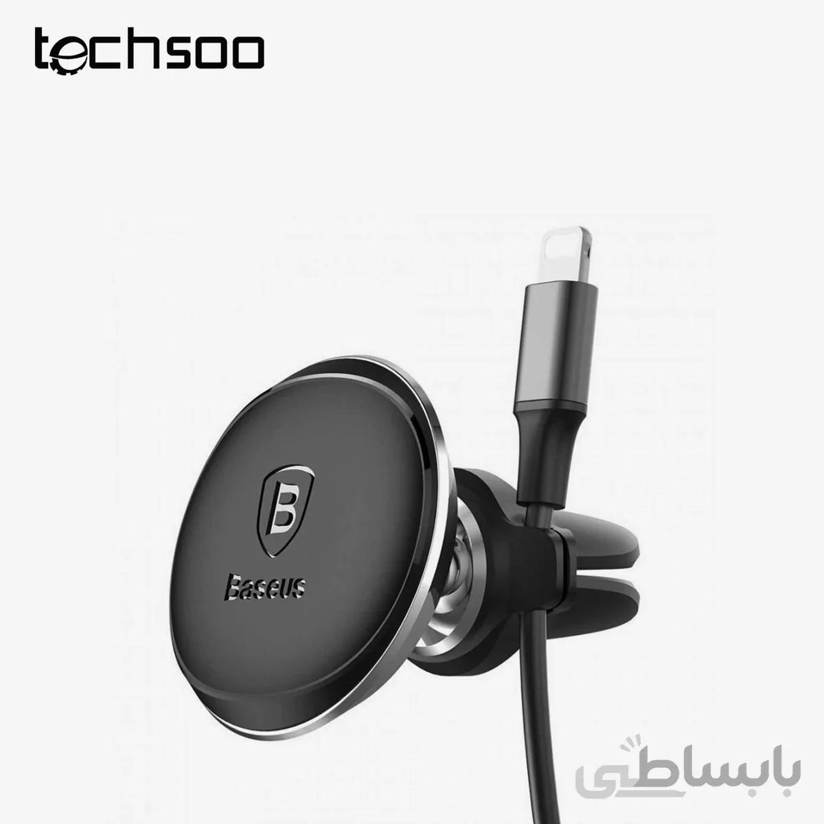 هولدر مگنتی با گیره نگهدارنده کابل بیسوس مدل Baseus Magnetic Air Vent Car Mount