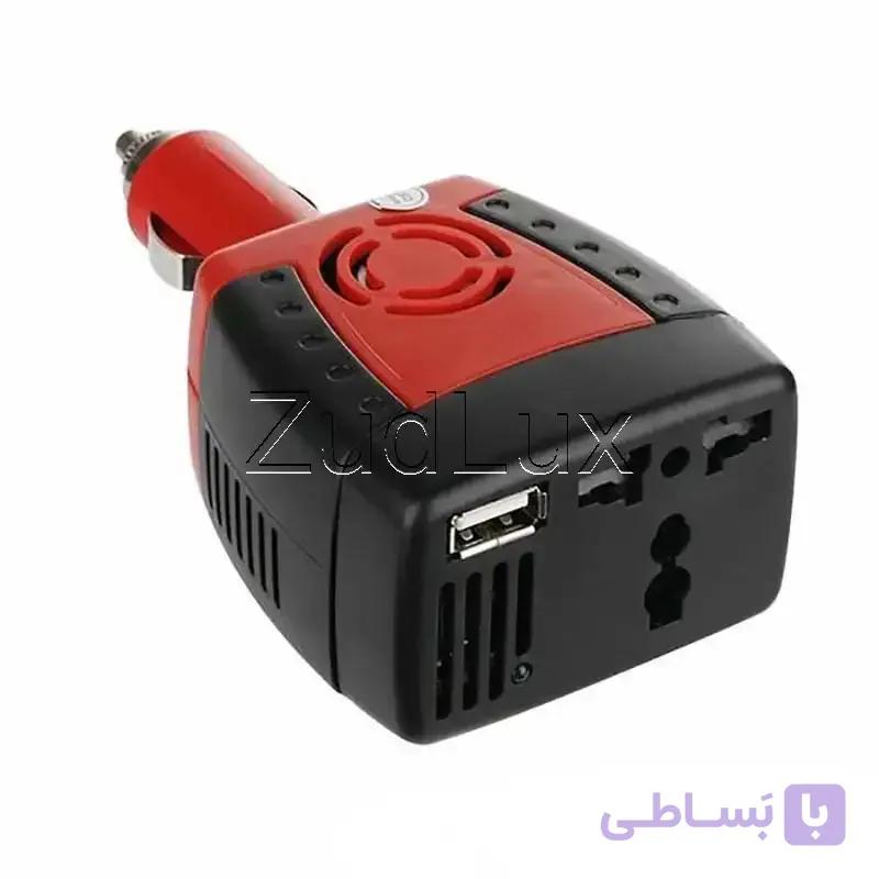 مبدل برق خودرو فندکی مدل 12به 220 ولت