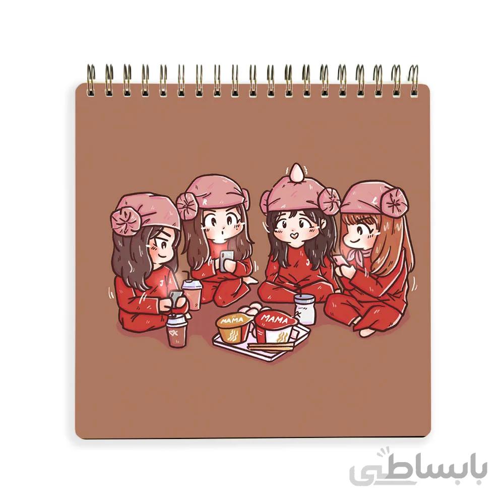 دفترچه يادداشت black pink کد 10100223