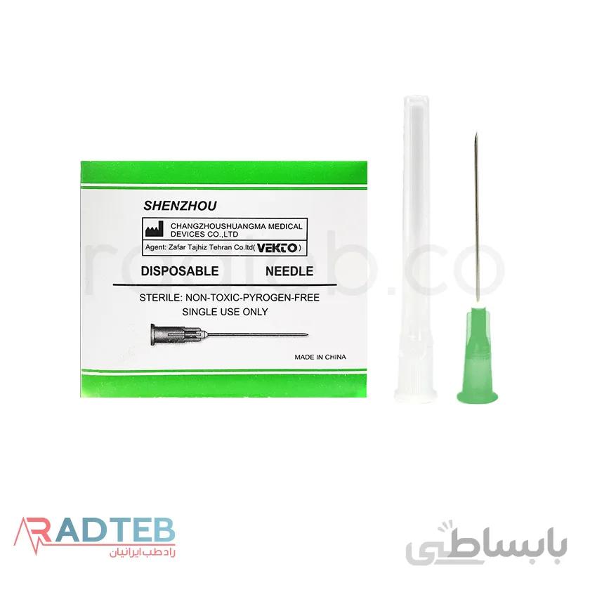 سرسوزن گیج 21 سبز وکتو