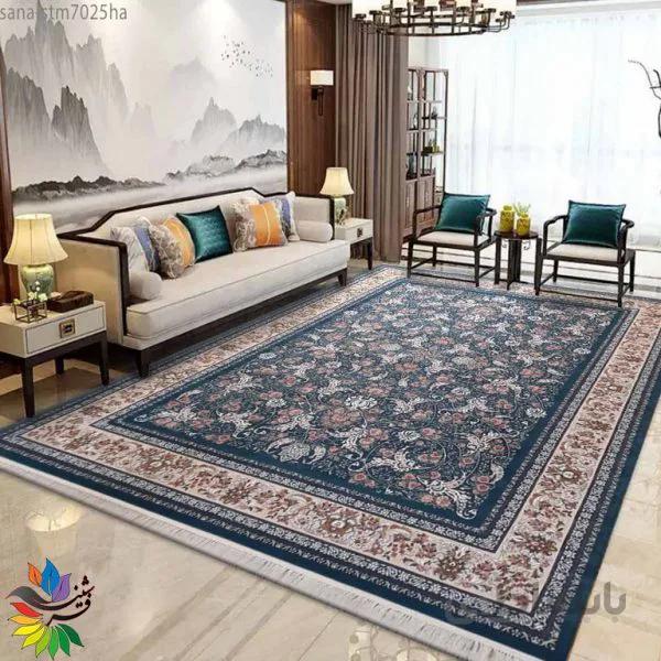 فرش 700 شانه گلبرجسته سنا کاربنی