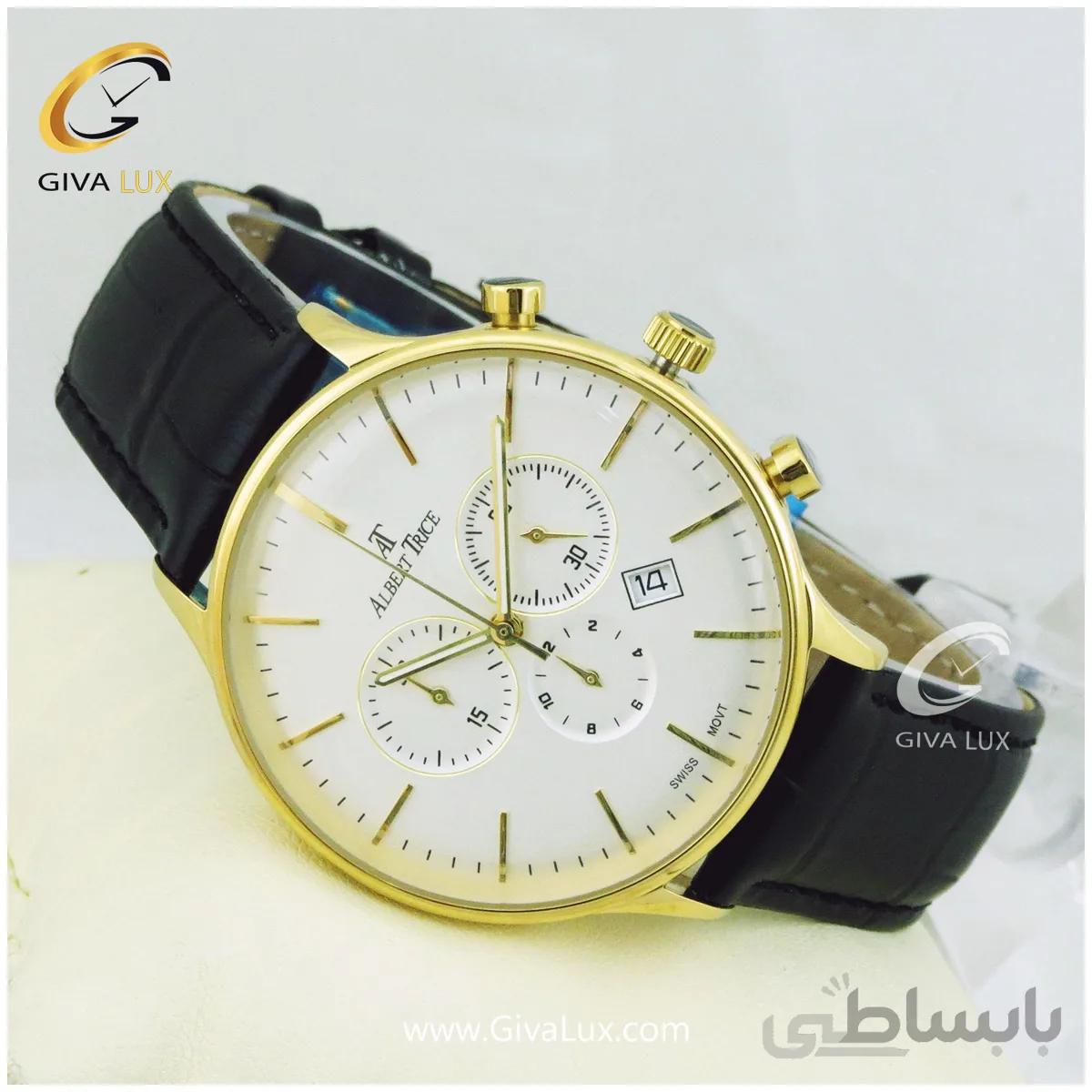 ساعت مچی مردانه بند چرمی سه موتوره آلبرت ترایس مدل AT20263 کد 980167