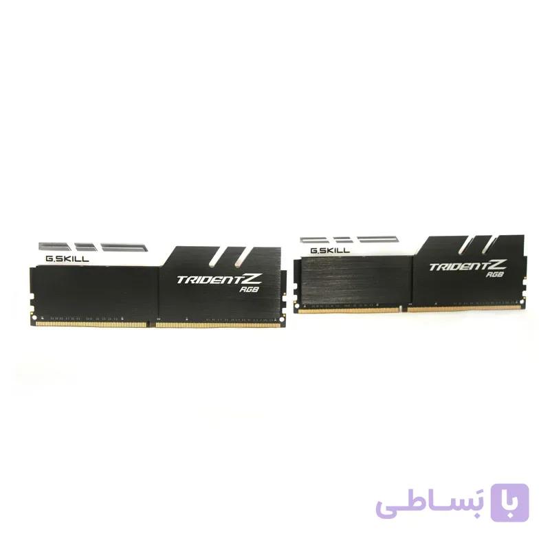 رم دسکتاپ DDR4 دو کاناله 3200 مگاهرتز CL16 جی اسکیل سری TRIDENT Z RGB ظرفیت 16 گیگابایت بسته دو عددی