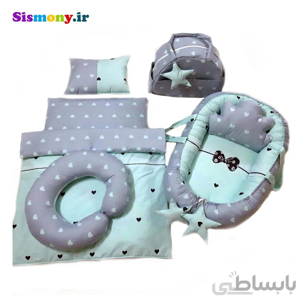 سرویس هفت تکه خواب نوزادی طرح قلب