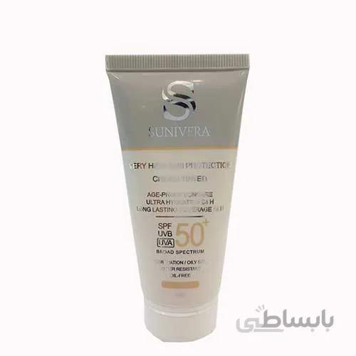 کرم ضد آفتاب سانیورا مدل 1.5 پوست چرب 50 میلی لیتر (رز بژ) ا Sunivera 1.5 Sunscreen Oily Skin 50ml (Rose Beige)