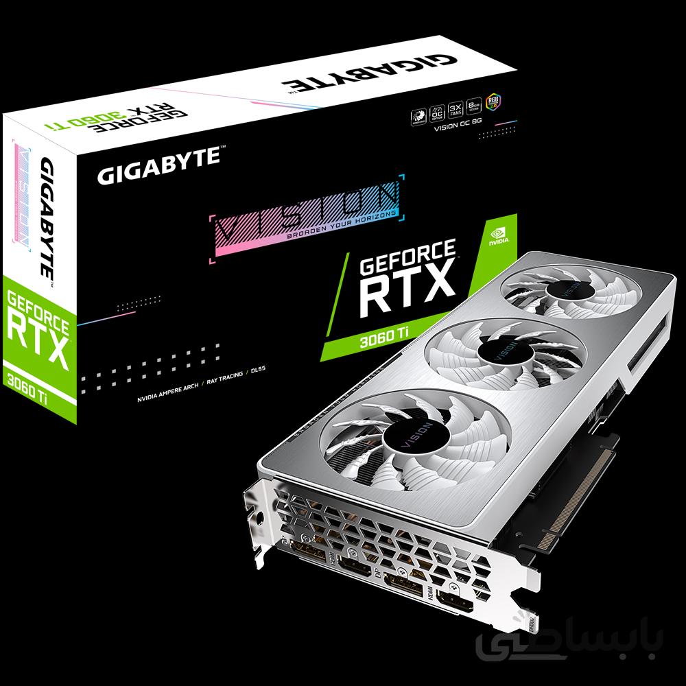 کارت گرافیک RTX 3060 Ti GIGABYTE VISION OC 8GB (LHR)