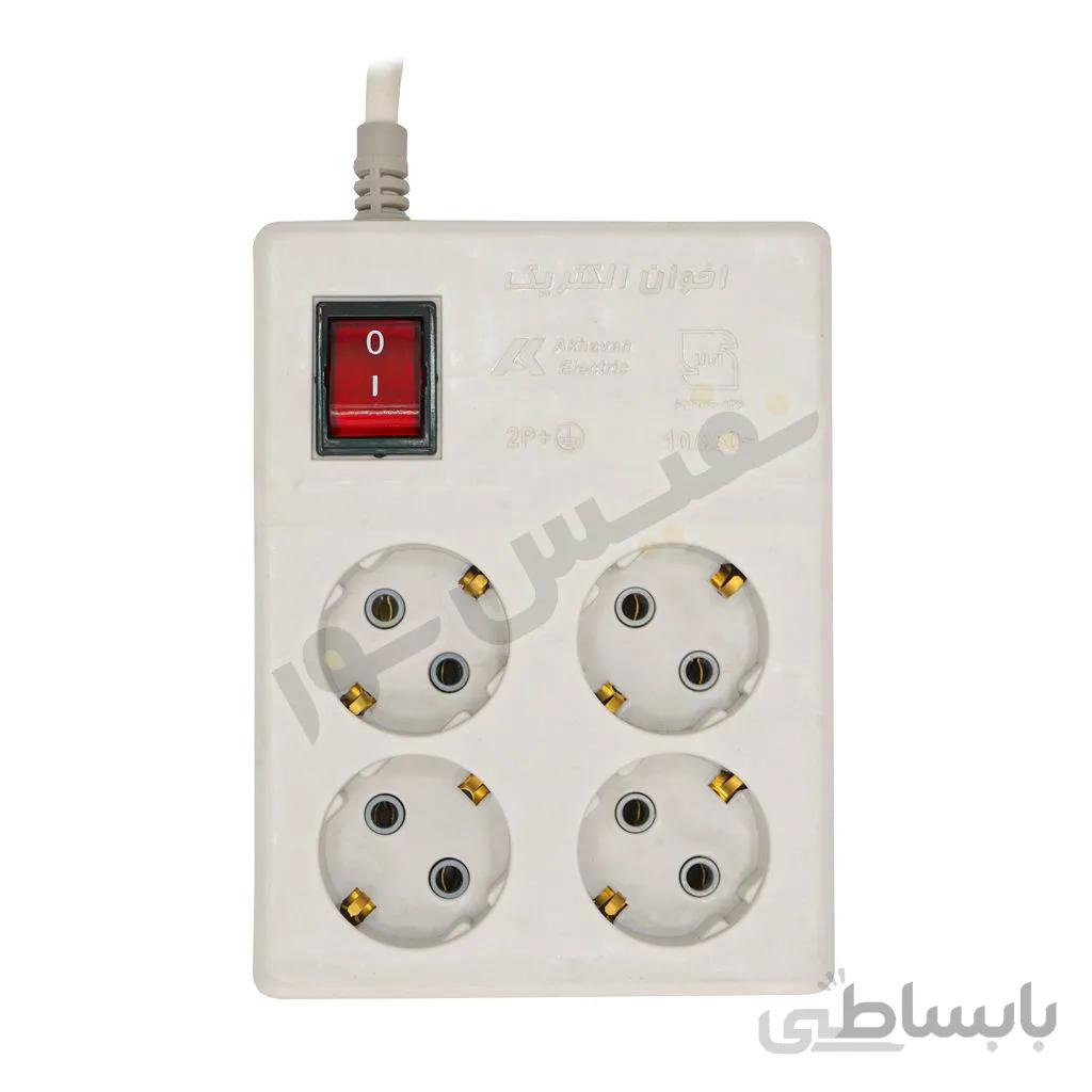 چندراهی چهارخانه مربع ارت دار اخوان الکتریک مدل گلاریس