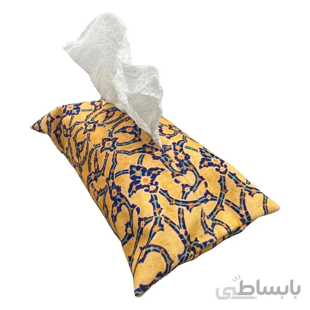 جادستمال کاغذی مخمل طرح سنتی مدل JT15